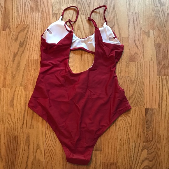 NWT Zaful Red Wine Swimsuit (XL) - Picture 6 of 15